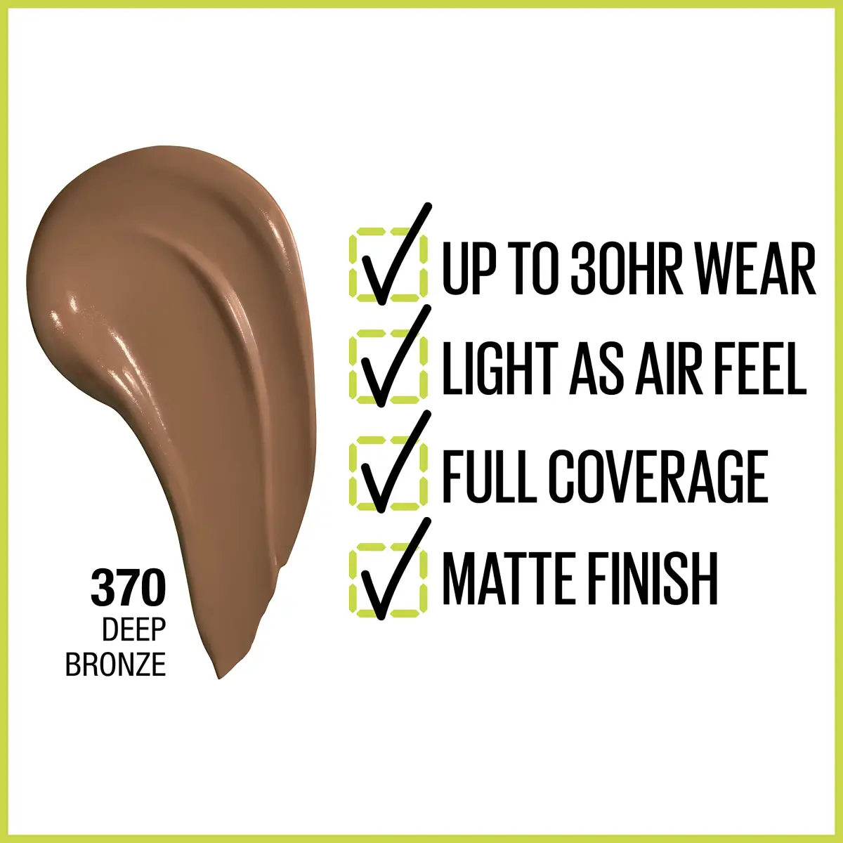 Maybelline Super Stay Deep Bronze Full Coverage Liquid Foundation | 30Hr Wear Matte Finish - view 2