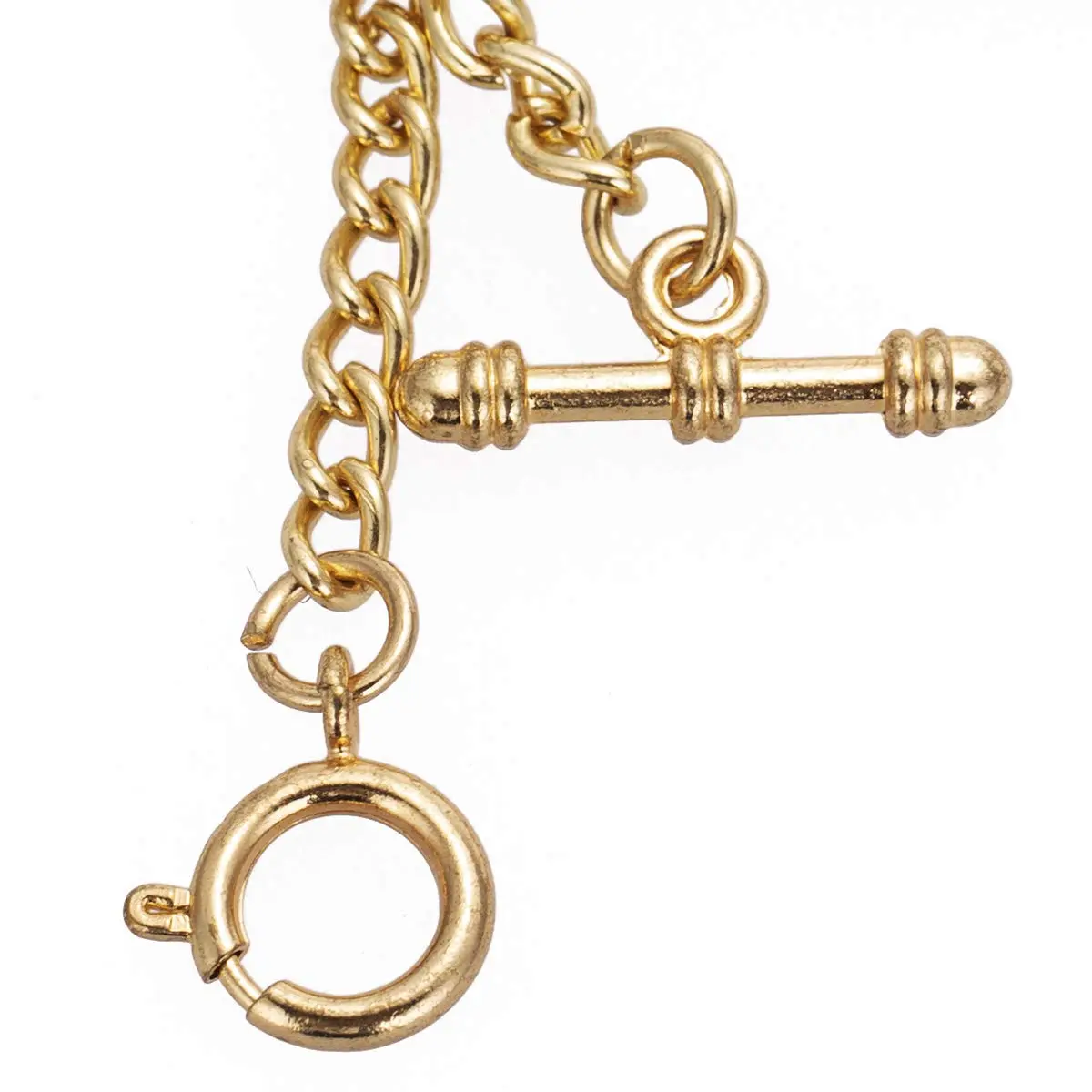 SIBOSUN Pocket Watch Chain Double Albert T-Bar Antique 29 Inch Chains Bronze Vest Waistcoat | Classic Vintage Accessory - view 5