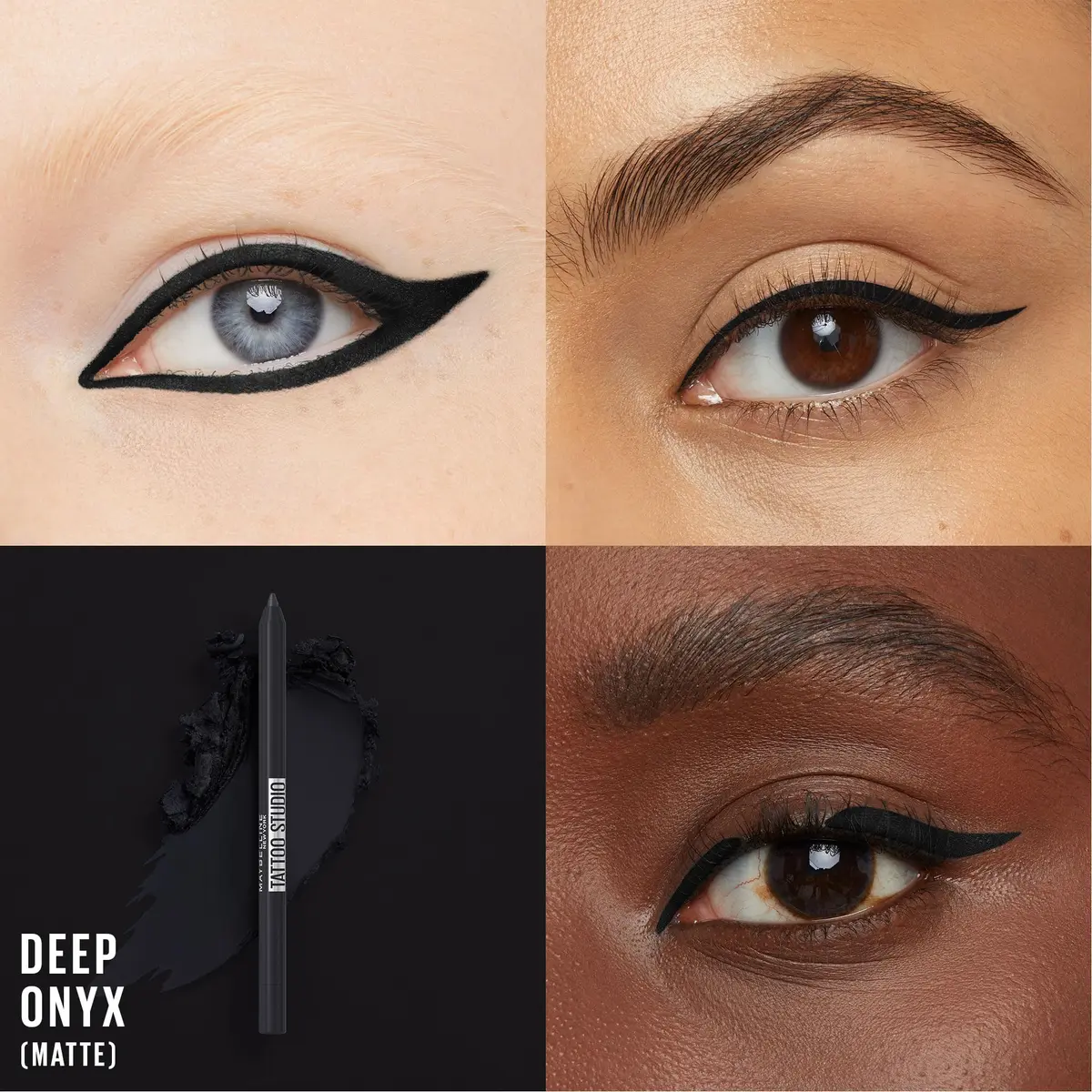 Maybelline TattooStudio Sharpenable Eyeliner Pencil Deep Onyx | Waterproof Gel Pencil with 36 Hour Wear - view 2