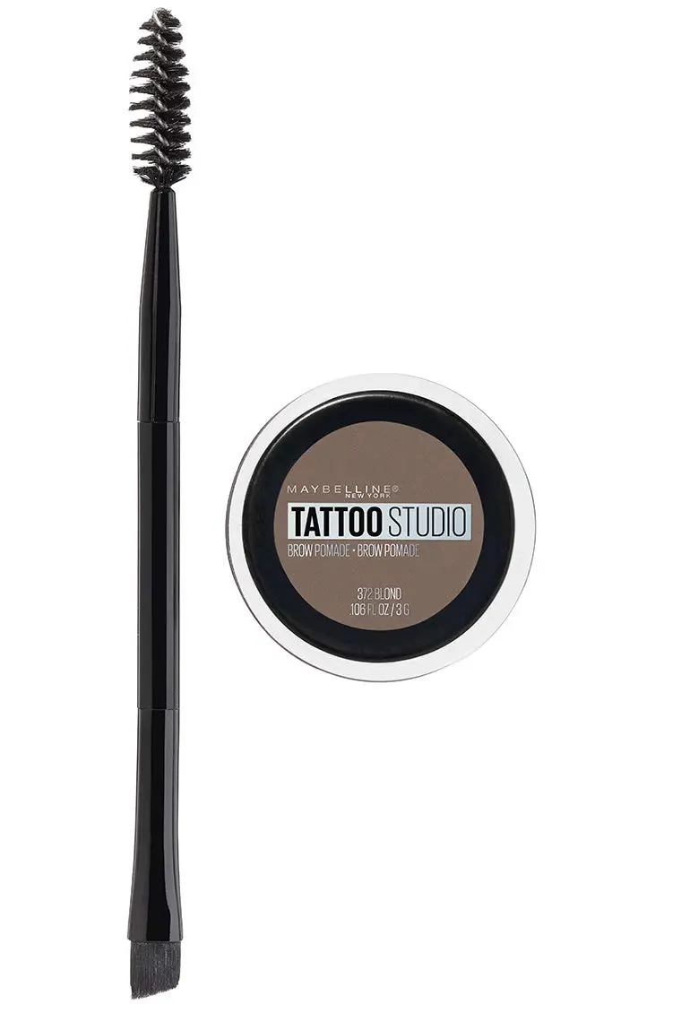 Maybelline TattooStudio Brow Pomade Blonde 0.11 oz (3.1 g) | Waterproof, Smudge-Proof Eyebrow Makeup - main product image