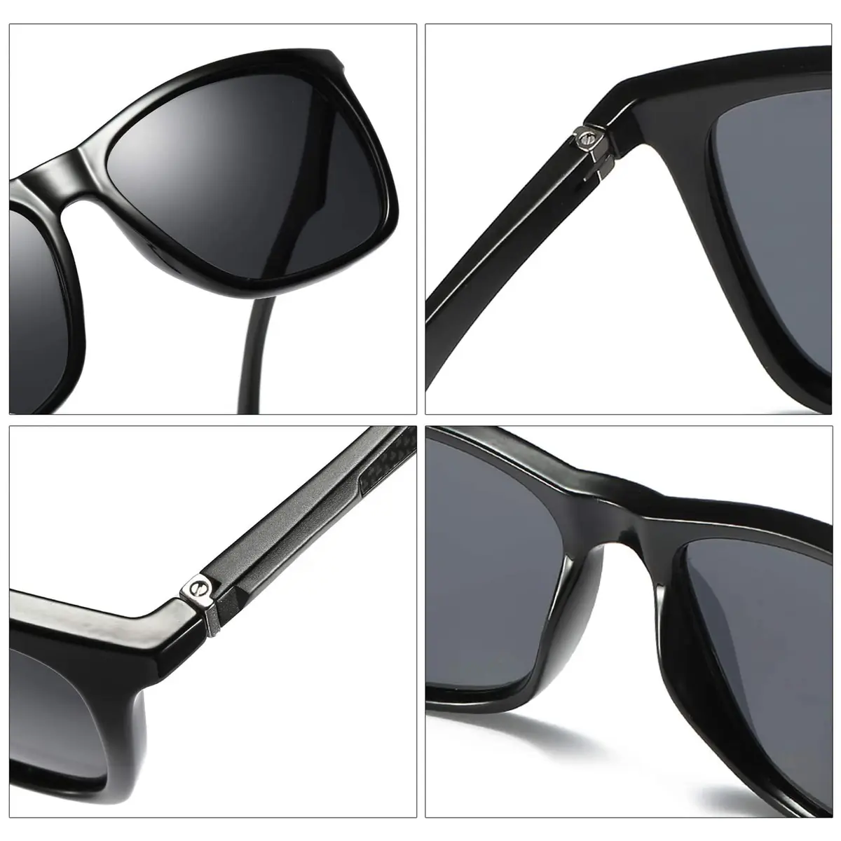 monrich Polarized Sunglasses for Men Aluminum Rectangular Sun Glasses | UV400 Protection & Classic Retro Style - view 5