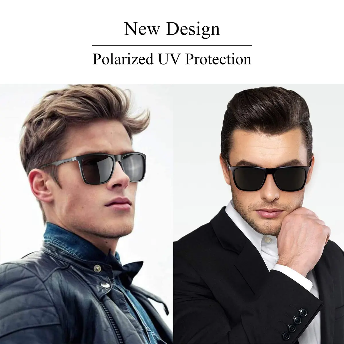 monrich Polarized Sunglasses for Men Aluminum Rectangular Sun Glasses | UV400 Protection & Classic Retro Style - view 2