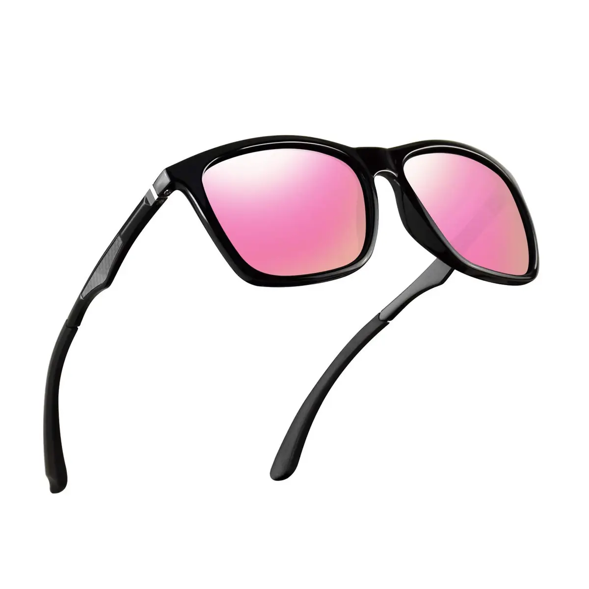 monrich Polarized Rectangular Sunglasses for Men, Aluminum-Magnesium Frame 59mm (2.32 in) | UV400 Protection - main product image