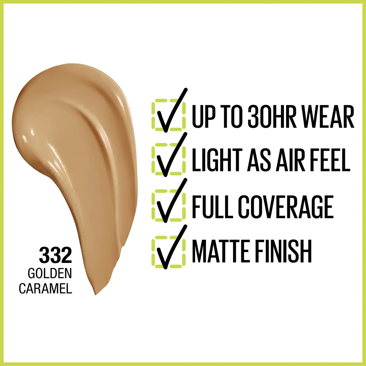 Maybelline Super Stay Golden Caramel Full Coverage Liquid Foundation, 30ml - view 2