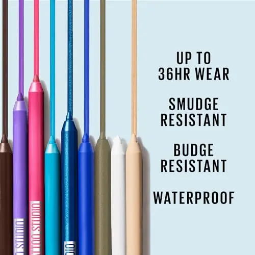 Maybelline TattooStudio Sharpenable Eyeliner Pencil, 36 Hour Wear, Waterproof, Polished White | Precision Gel Pigments - view 3