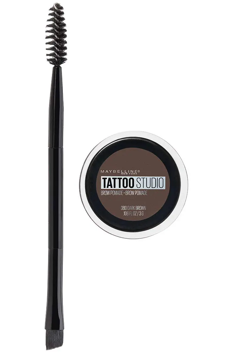 Maybelline TattooStudio Brow Pomade Deep Brown | Waterproof, Smudge-Proof, 24-Hour Wear - main product image