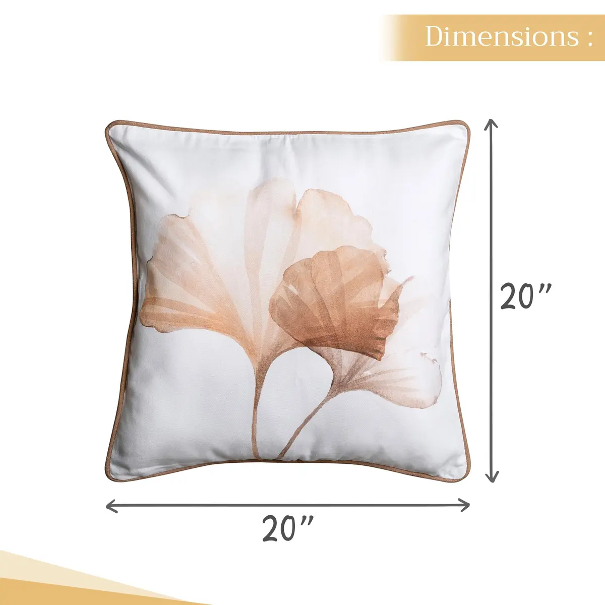 Maison d' Hermine Throw Pillow Cover 20" x 20" | 100% Cotton, Elegant European Design - view 5