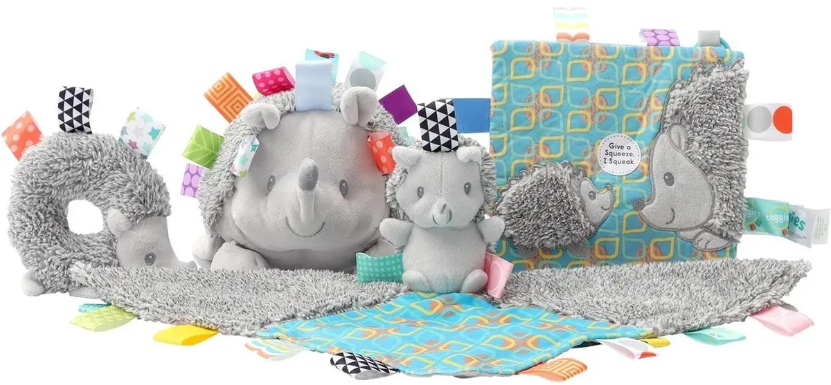 Mary Meyer Taggies Heather Hedgehog Character Blanket | Soft Baby & Toddler Toy & Blanket 13x13 inches - view 5