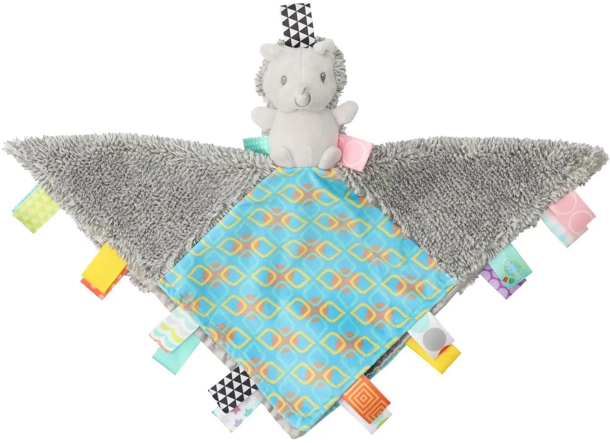 Mary Meyer Taggies Heather Hedgehog Character Blanket | Soft Baby & Toddler Toy & Blanket 13x13 inches - main product image