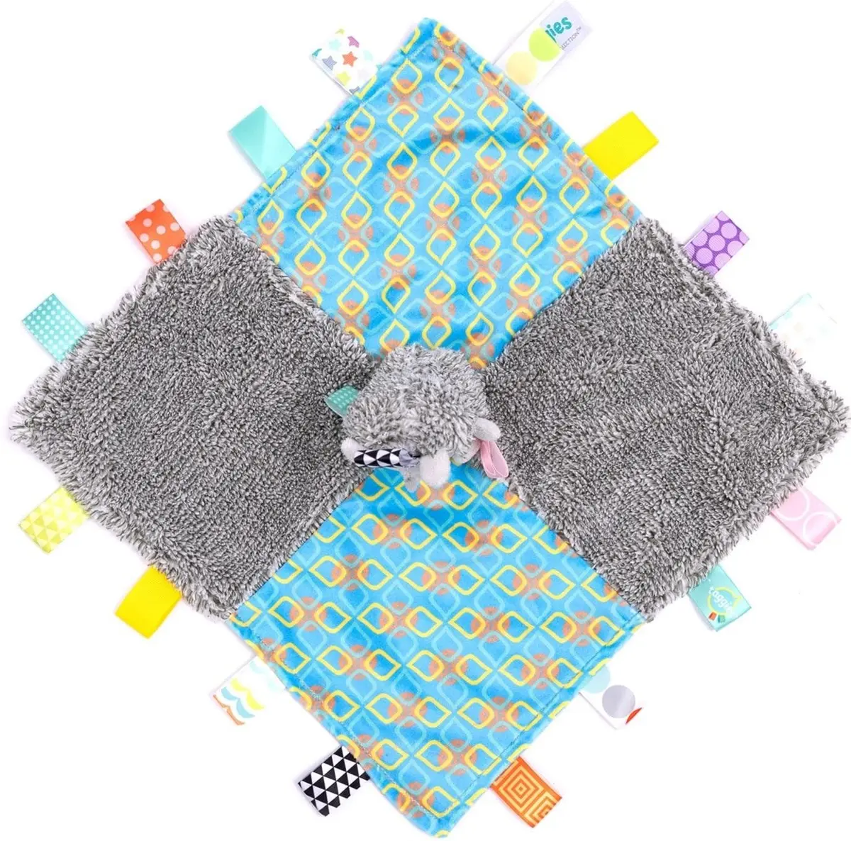 Mary Meyer Taggies Heather Hedgehog Character Blanket | Soft Baby & Toddler Toy & Blanket 13x13 inches - view 3
