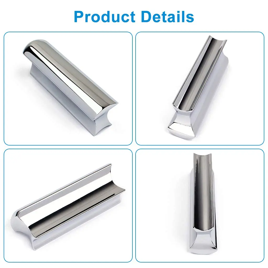 Alnicov Stainless Steel Guitar Slide Tone Bar for Dobro, Lap Steel Guitar, Hawaiian Guitar, Electric Guitar Accessories - Chrome - view 6