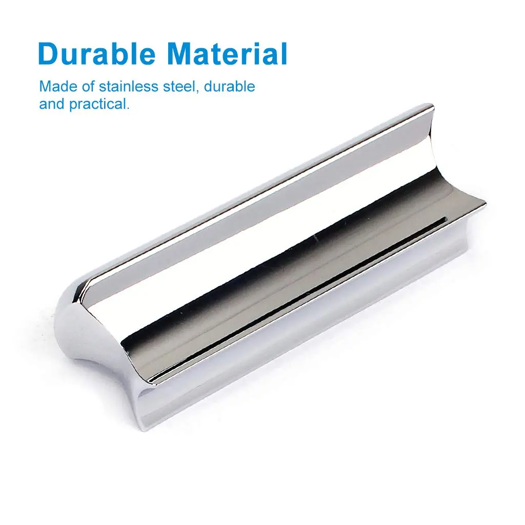 Alnicov Stainless Steel Guitar Slide Tone Bar for Dobro, Lap Steel Guitar, Hawaiian Guitar, Electric Guitar Accessories - Chrome - view 2