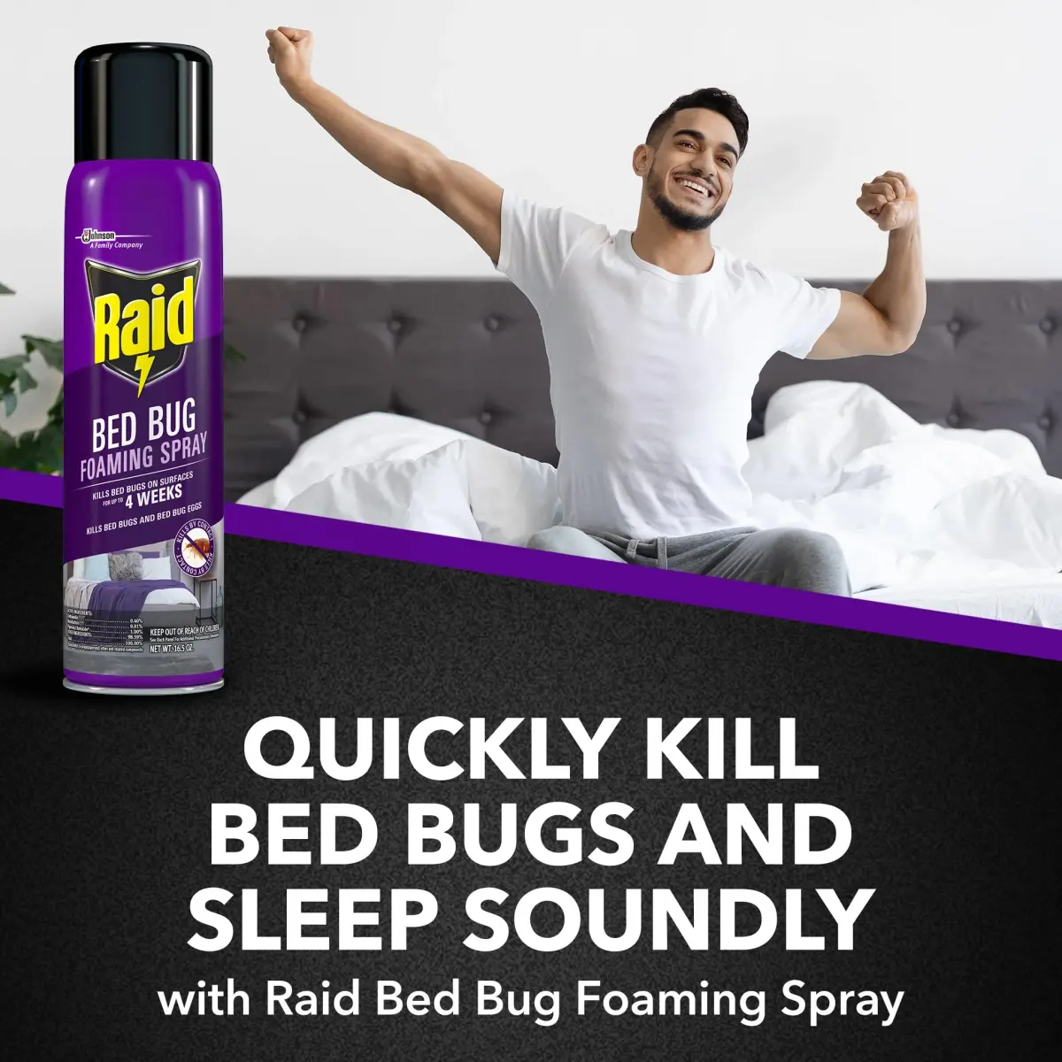 Raid Bed Bug Foaming Spray 16.5 oz (488 ml) | Kills Bed Bugs and Eggs for Weeks - view 7