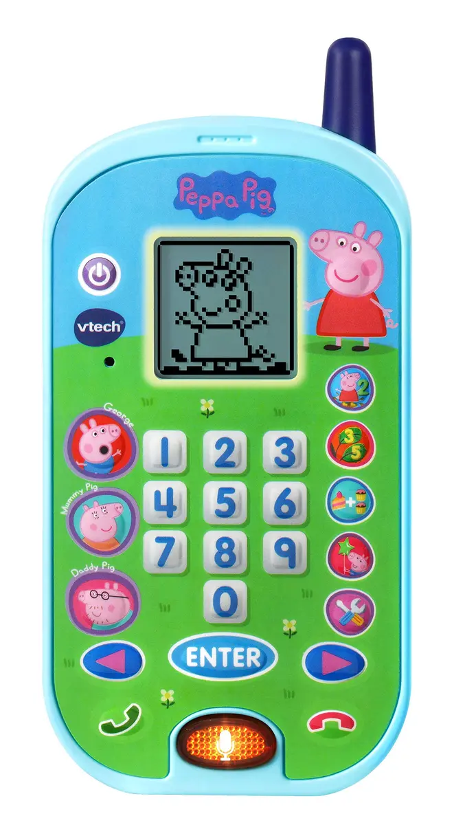 VTech Peppa Pig Let's Chat Learning Phone | Interactive Toddler Toy for Ages 2+ | Basic Math & Communication Skills - main product image