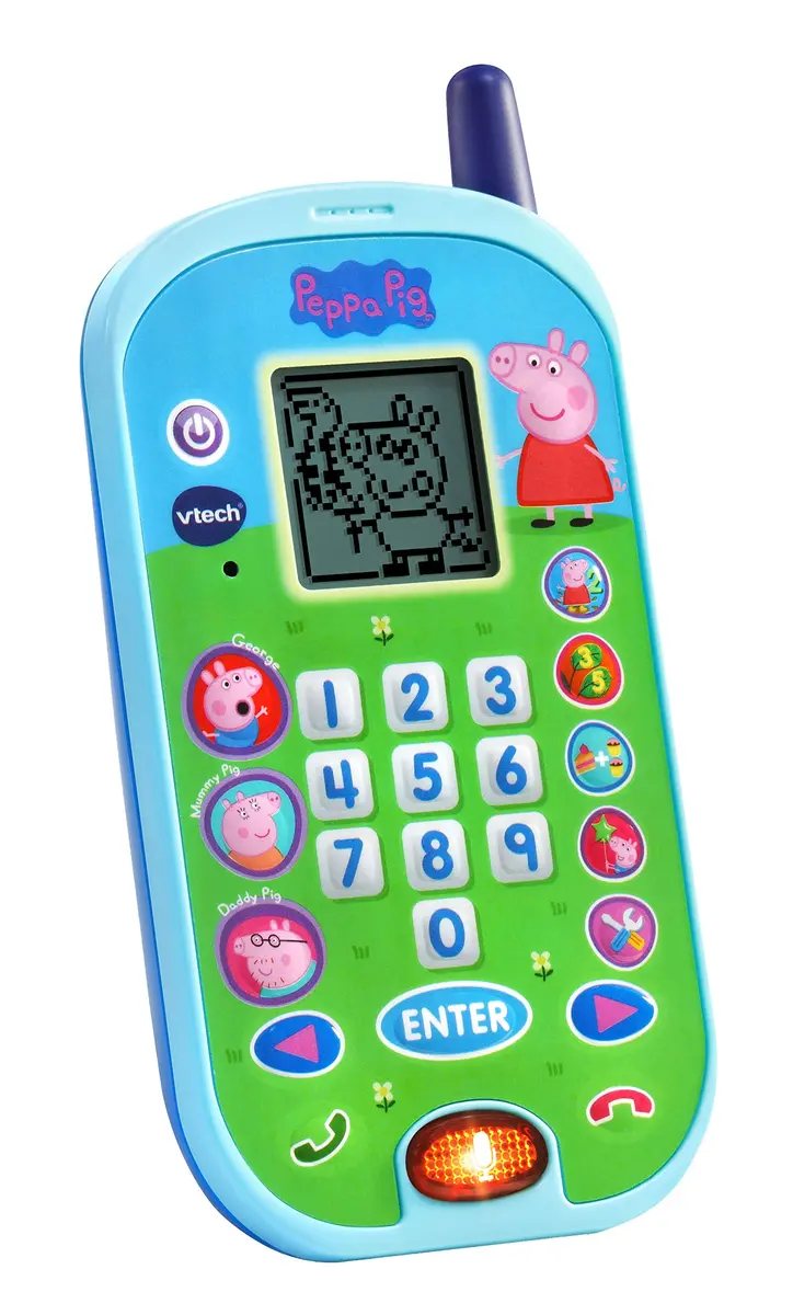 VTech Peppa Pig Let's Chat Learning Phone | Interactive Toddler Toy for Ages 2+ | Basic Math & Communication Skills - view 2