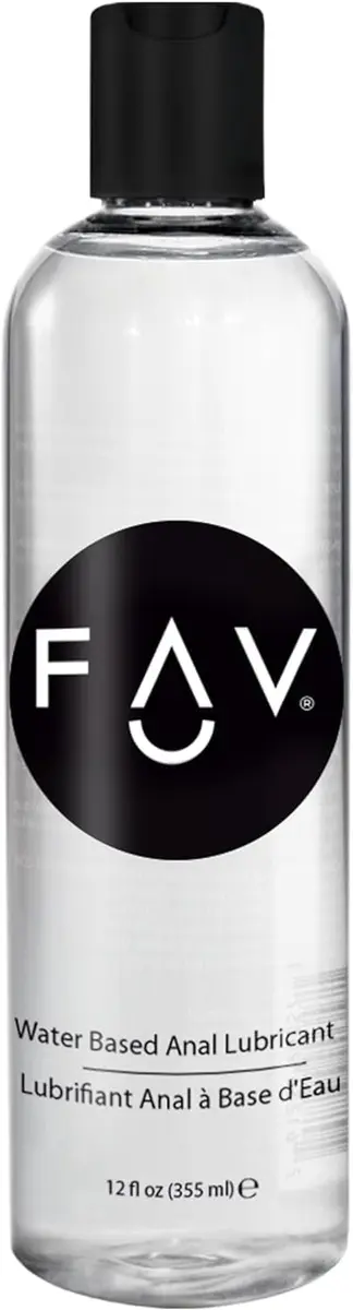 FAV Water Based Anal Lube 12 Fl Oz | Slippery & Rich for Men, Women, Couples - main product image