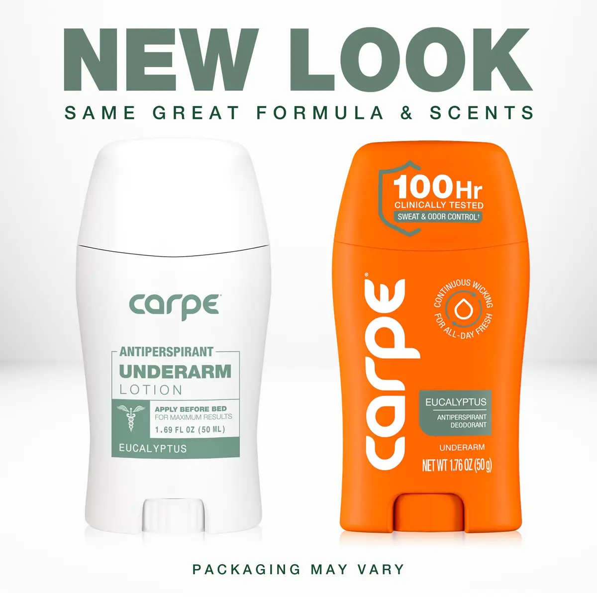 Carpe Antiperspirant Lotion Eucalyptus Scent 50ml (1.76 Fl Oz) | 100-Hour Sweat & Odor Protection - view 2
