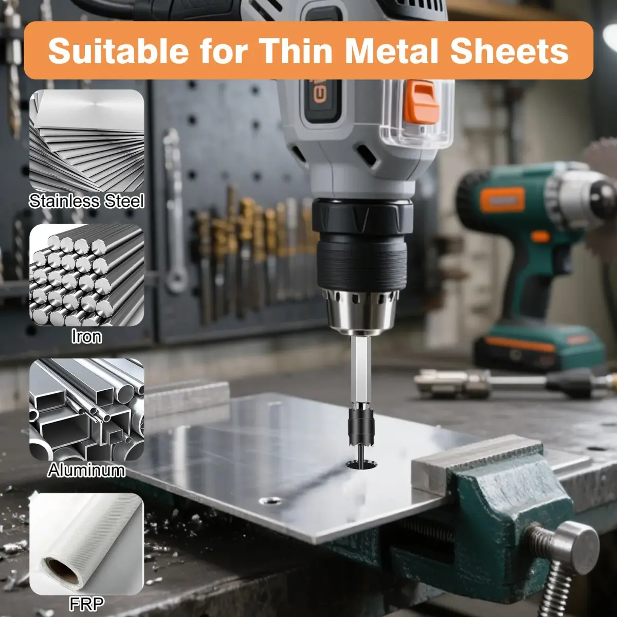EEEKit 3/8" Spot Weld Cutter Kit | Double-Sided HSS Drill Bit for Auto Body Repair - view 3