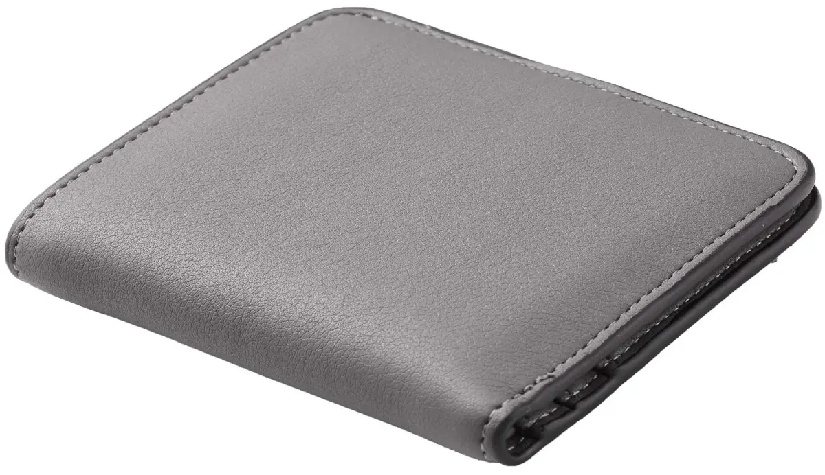Toughergun Women's Slim Leather Wallet - 07 ReNapa Grey Light, RFID Protection, Compact Bifold Mini Purse - view 3