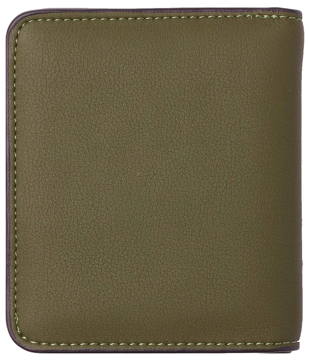 Toughergun 15 ReNapa Green Army Slim Leather Bifold Wallet for Women with RFID Protection - view 4