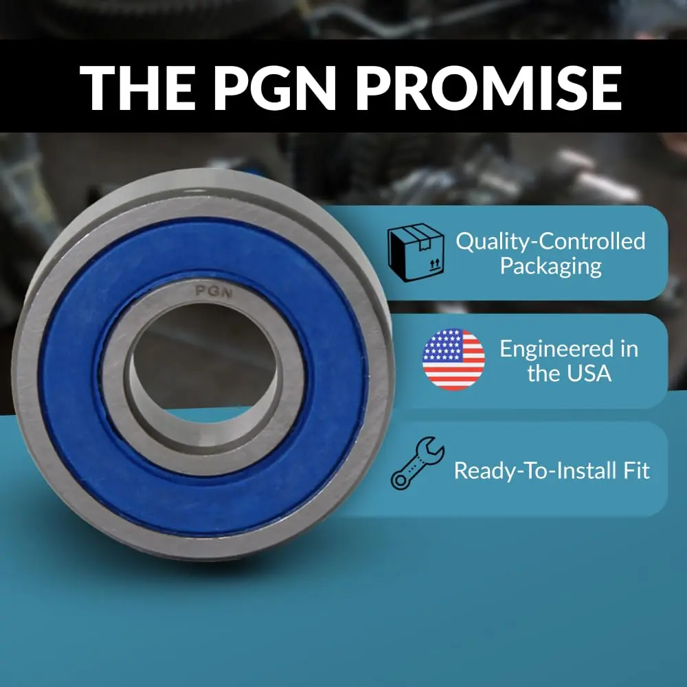 PGN 6006-2RS Ball Bearing 30mm x 55mm x 13mm | Chrome Steel Sealed for Heavy Use - view 5