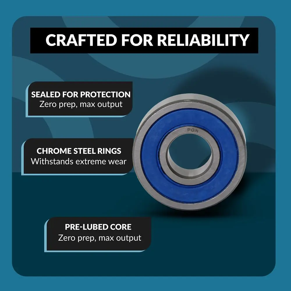 PGN 6006-2RS Ball Bearing 30mm x 55mm x 13mm | Chrome Steel Sealed for Heavy Use - view 4