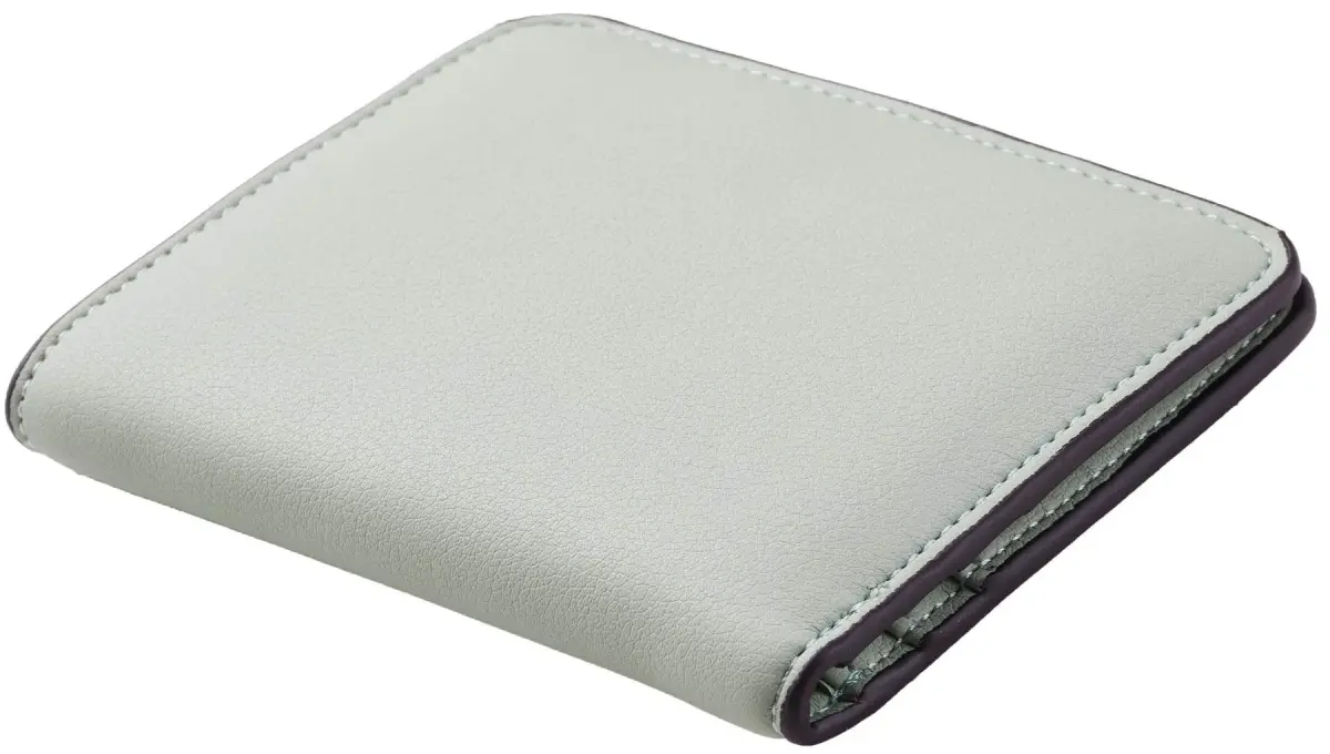 Toughergun Women's Slim Leather Wallet - 05 ReNapa Green Light, RFID Protection, Compact Bifold Mini Purse - view 3