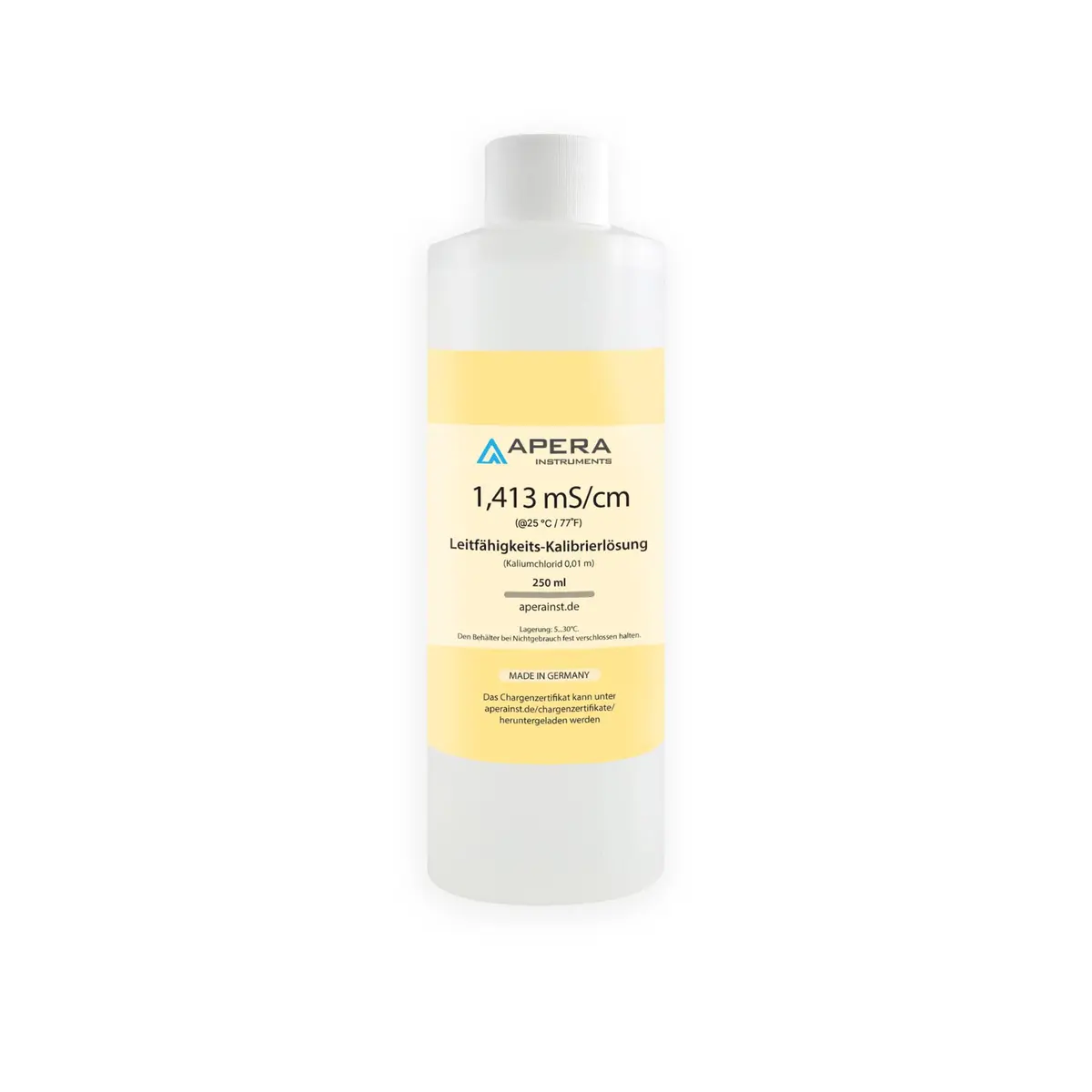 Apera Instruments 1413 µS/cm Conductivity Standard Solution 16 oz | Lab-Grade Calibration Solution for Conductivity Meters - main product image