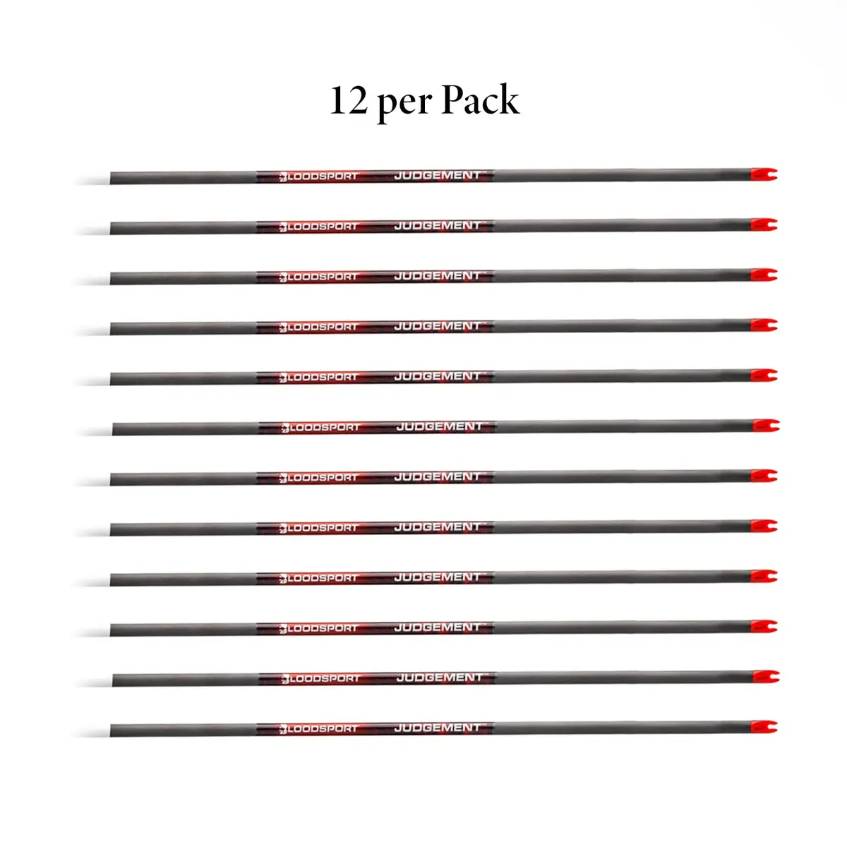 Bloodsport Judgement Bare Shaft Arrow 500 Spine | Lightweight, Accurate, Tough (70-120 chars) - view 3
