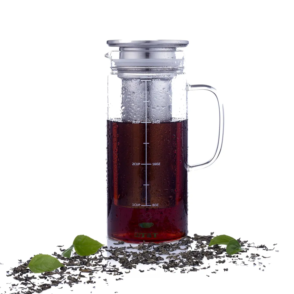 Brew To A Tea Cold Brew Coffee Maker, 32 oz | Airtight, Stainless Steel Mesh, Borosilicate Glass - view 7