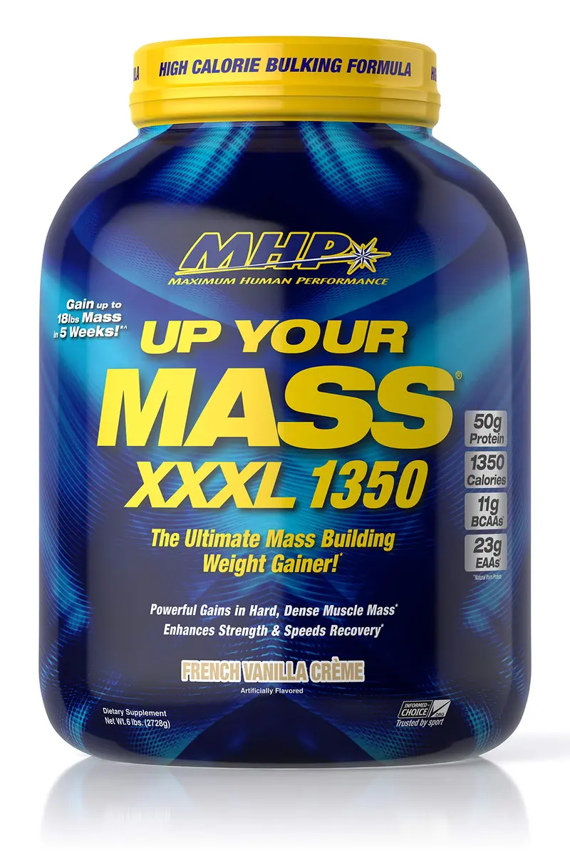 Maximum Human Performance UP YOUR MASS XXXL 1350g | High Calorie Muscle Gainer with 50g Protein & 1350 Calories - main product image