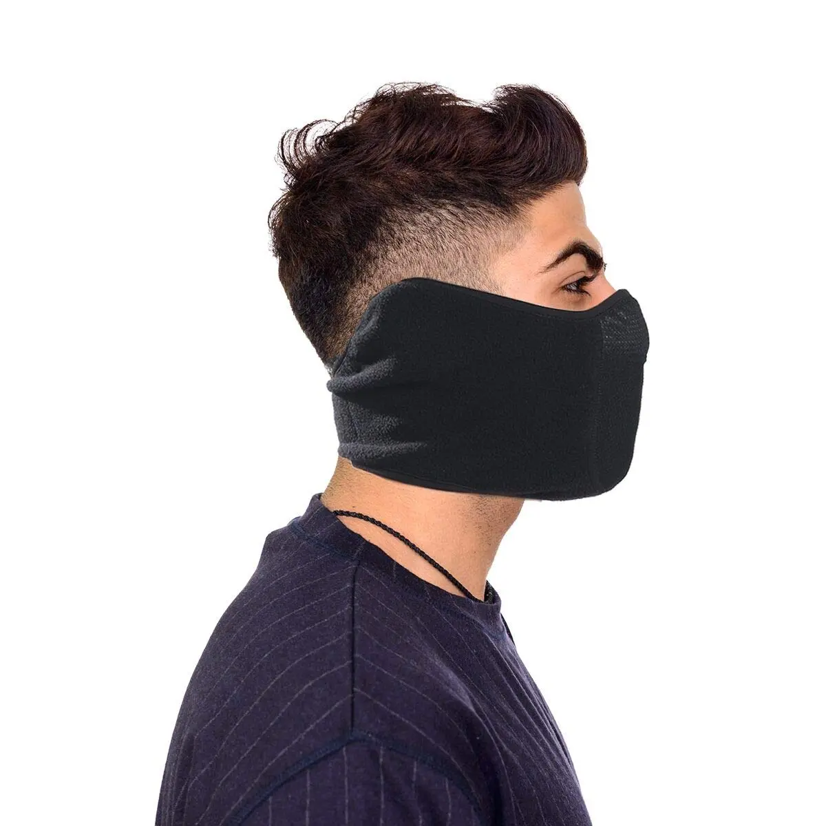 Omenex Balaclava Half Face Mask Adjustable Fastener Windproof for Ski | Thermal fleece, wind-resistant, breathable, unisex - view 3