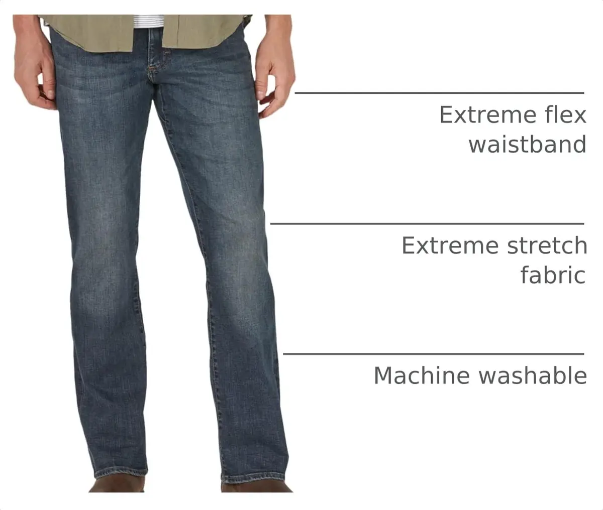 Lee Men's Extreme Motion Regular Boot Jean 34W x 32L | Flex Fit & Stretch Comfort - view 4