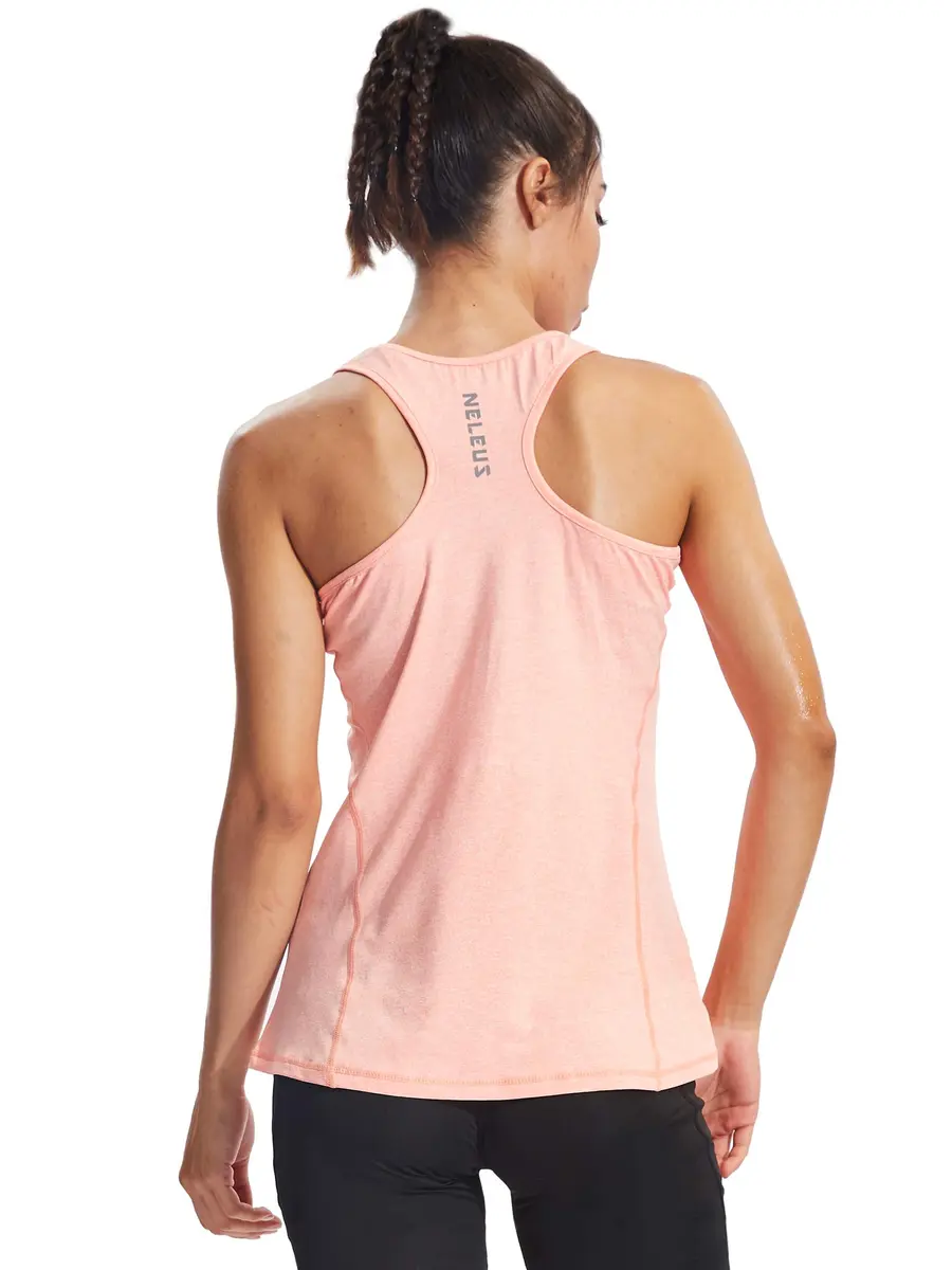 NELEUS Workout Running Racerback Long Tank Top for Women, 3 Pack | Breathable, Lightweight, 4-Way Stretch, Perfect for Yoga & Fitness - view 3