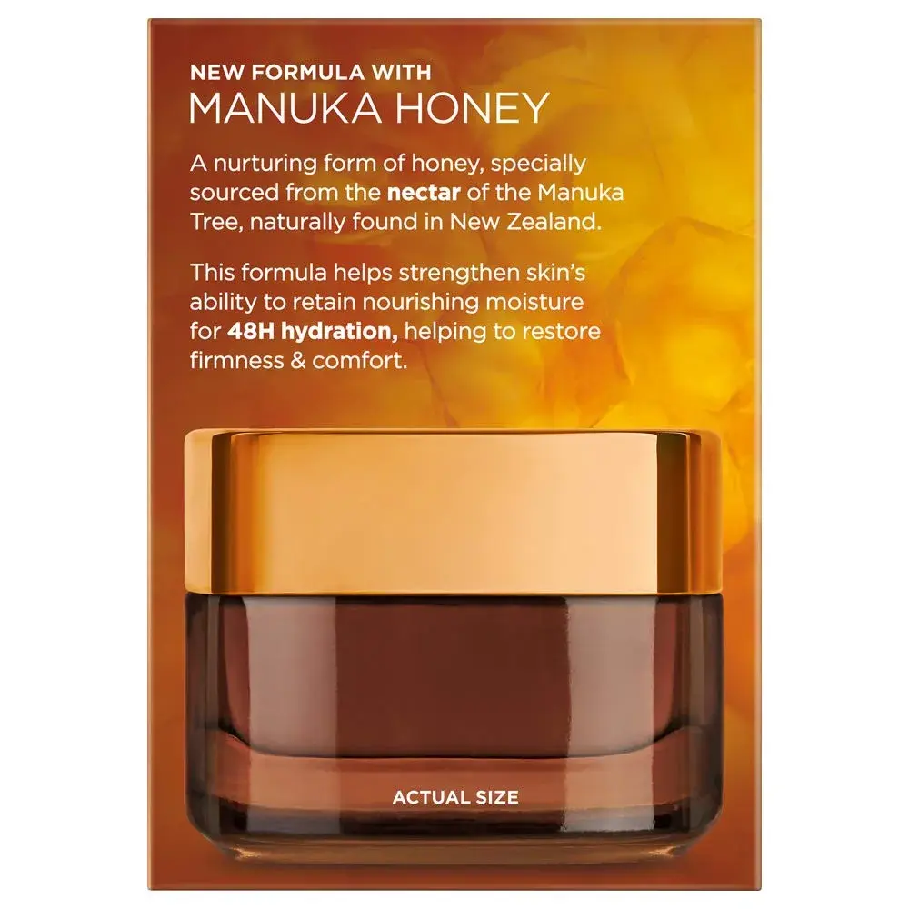 L'Oreal Paris Age Perfect Hydra-Nutrition Honey Night Balm 50g (1.7 oz) | Dermatologist Tested for Sensitive Skin - view 3
