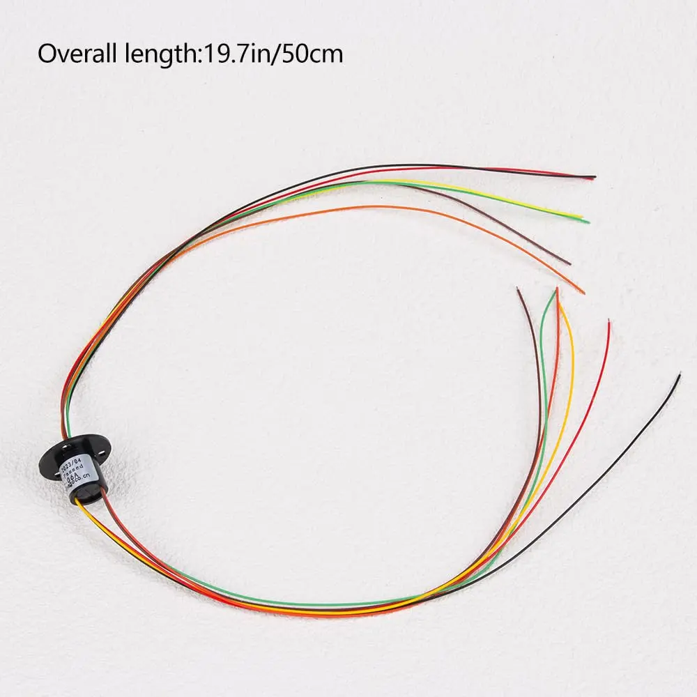 Comidox 6-Circuit 2A Slip Ring 12.5mm OD x 15mm Length | 300 RPM Rotary Electrical Connector for CCTV, Robotics, and Test Equipment - view 5