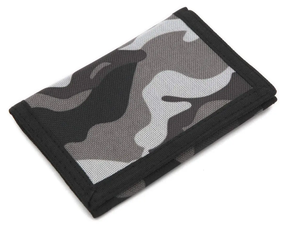AI-DEE RFID Trifold Canvas Outdoor Sports Wallet Gray | Durable & Secure for Kids - main product image