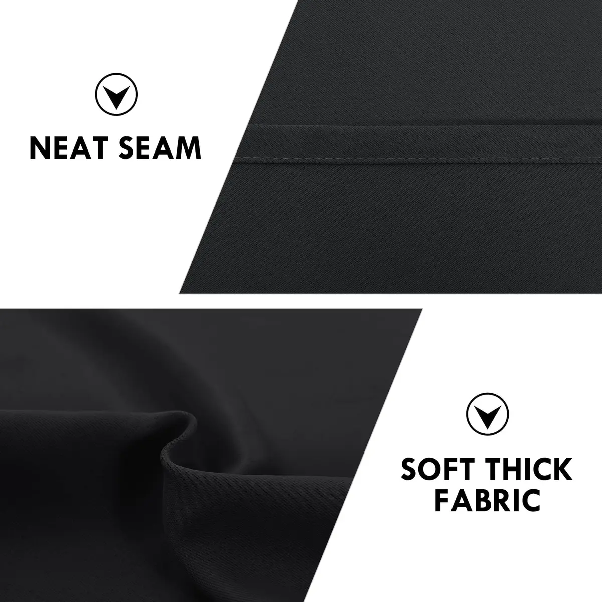 DWCN Blackout Curtains for Bedroom Living Room 42 x 63 Inch | Insulate & Block Light for Restful Sleep - view 6