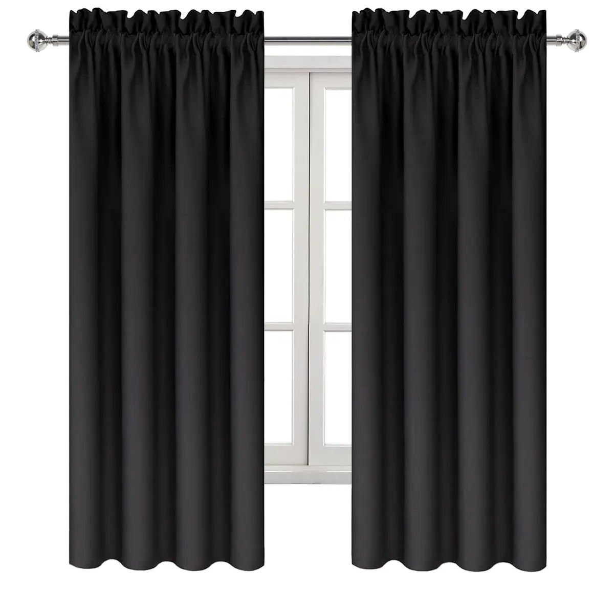 DWCN Blackout Curtains for Bedroom Living Room 42 x 63 Inch | Insulate & Block Light for Restful Sleep - view 8