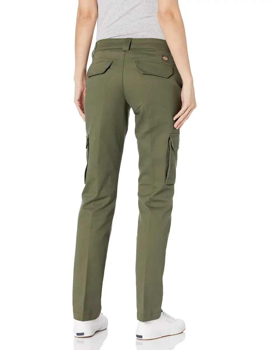 Dickies Relaxed Fit Stretch Cargo Straight Leg Work Pants, Grape Leaf, 16 US | Comfortable Utility Pants for Women - view 2