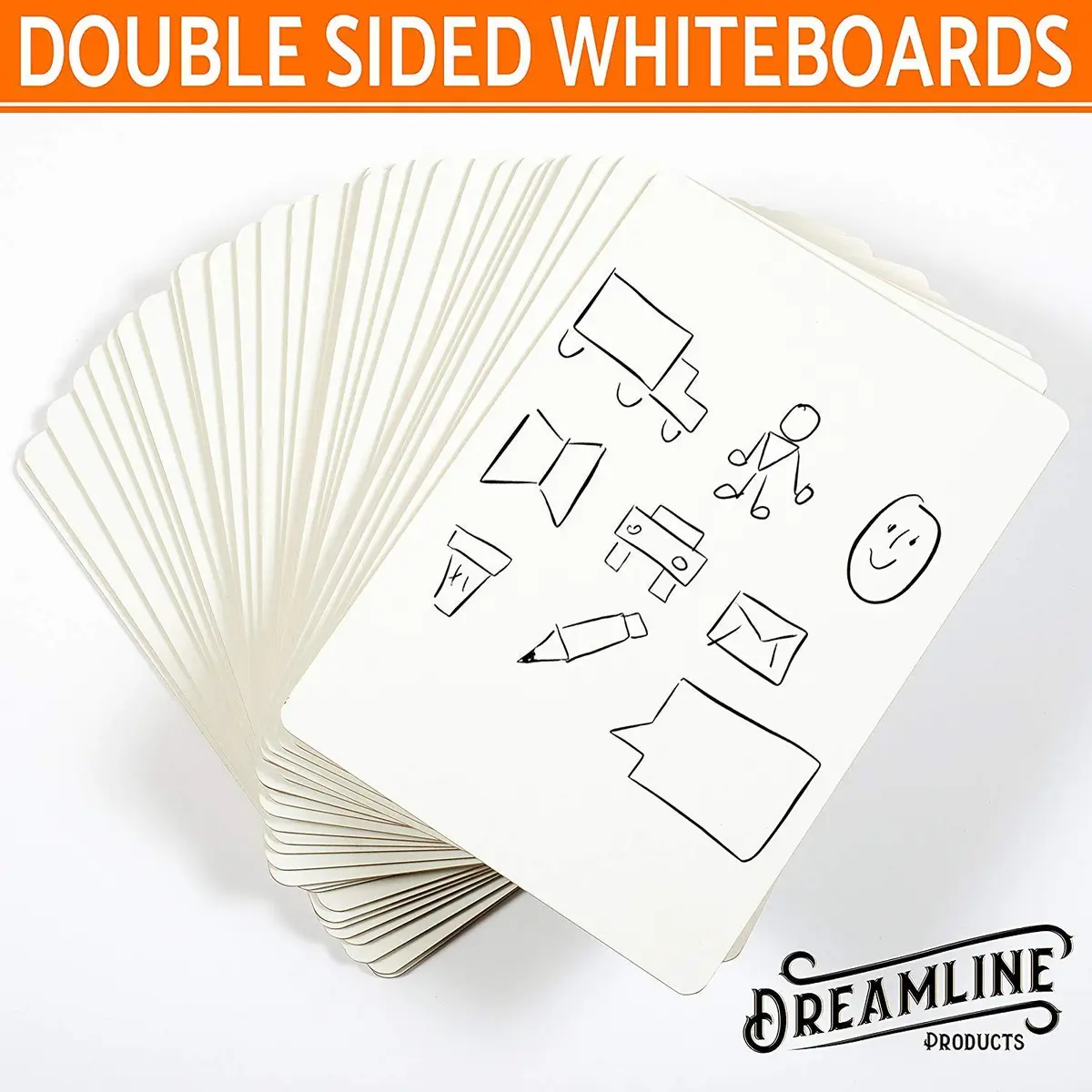 Dreamline Products Dry Erase Boards 30pc Double Sided 9" x 12" | Effortless Cleaning for Students & Teachers - view 8