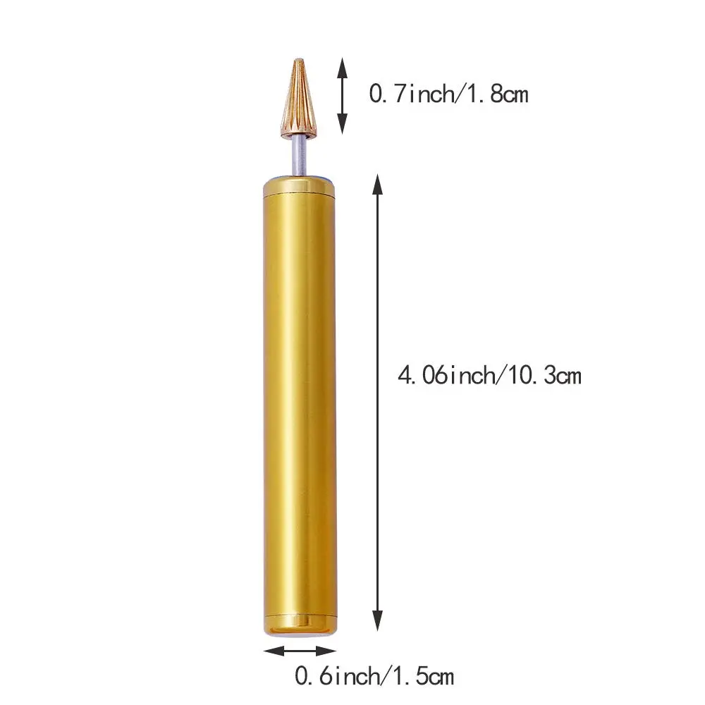 BUTUZE Convenient Leather Edge Dye Pen with Copper Roller Applicator | 13cm (5.2in) Aluminum Body - view 2