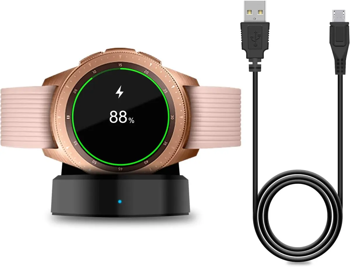 YUANHOT Samsung Galaxy Watch 42mm/46mm Charging Dock | Compact, Lightweight & Safe (4.6x5.4cm) - main product image