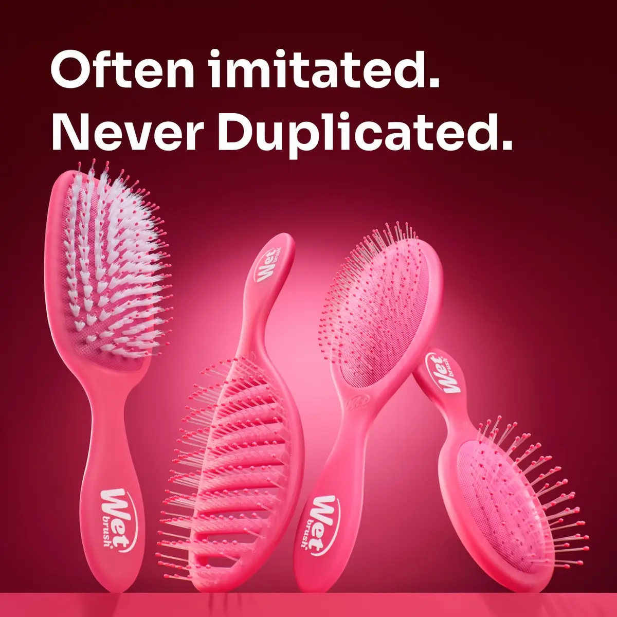 Wet Brush Mini Detangler Hair Brush, Pink | Detangling Travel Brush with IntelliFlex Bristles for All Hair Types - view 8