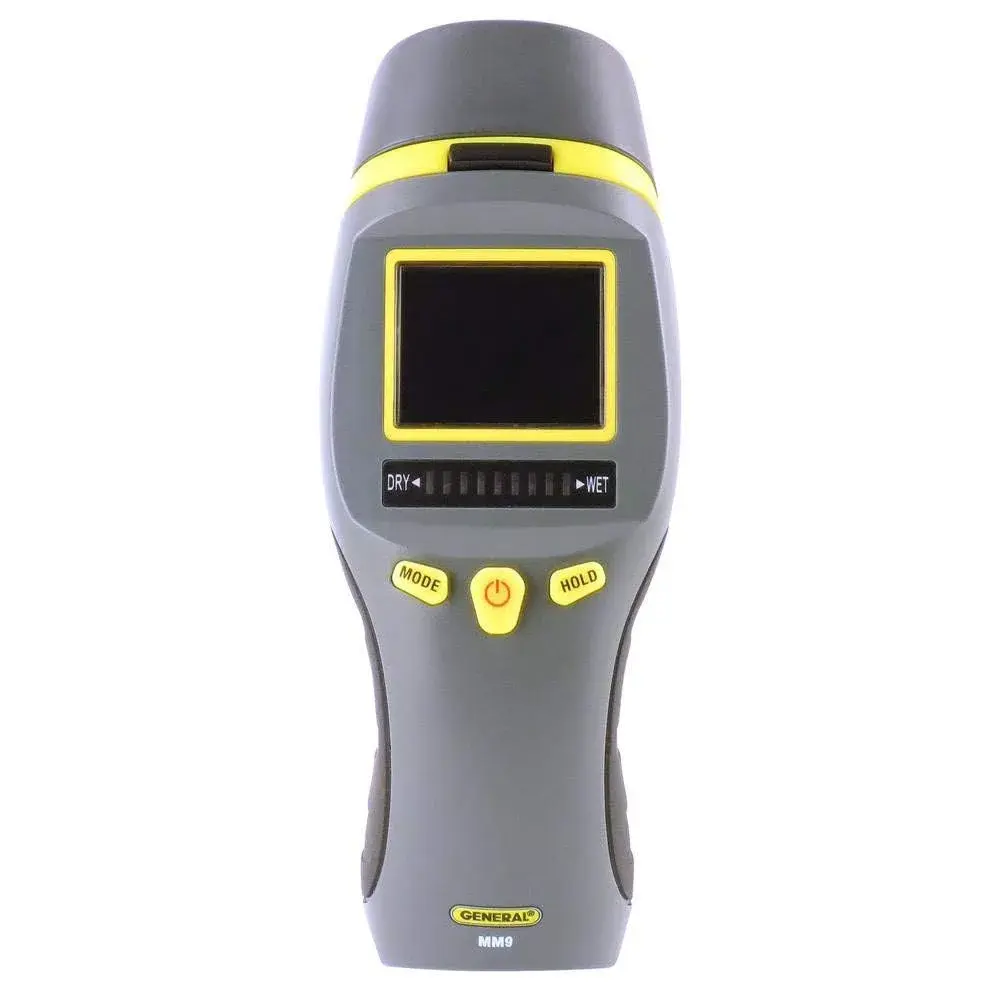General Tools MM9 Pin & Pinless Moisture Meter | Detects Moisture in Wood, Walls & Drywall - main product image