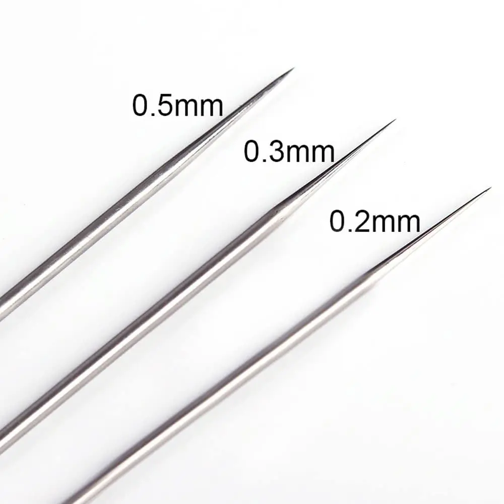 HUBEST Airbrush Replacement Parts Kit with 0.2mm, 0.3mm, 0.5mm Nozzles, Needles & Caps, Includes Wrench | Standard Dual-Action Gravity Feed Compatible - view 8
