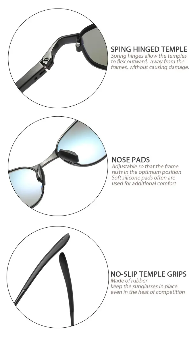 ZHILE Polarized Rectangular Sunglasses for Women, 53mm Lens Width | UV400 Protection - view 6