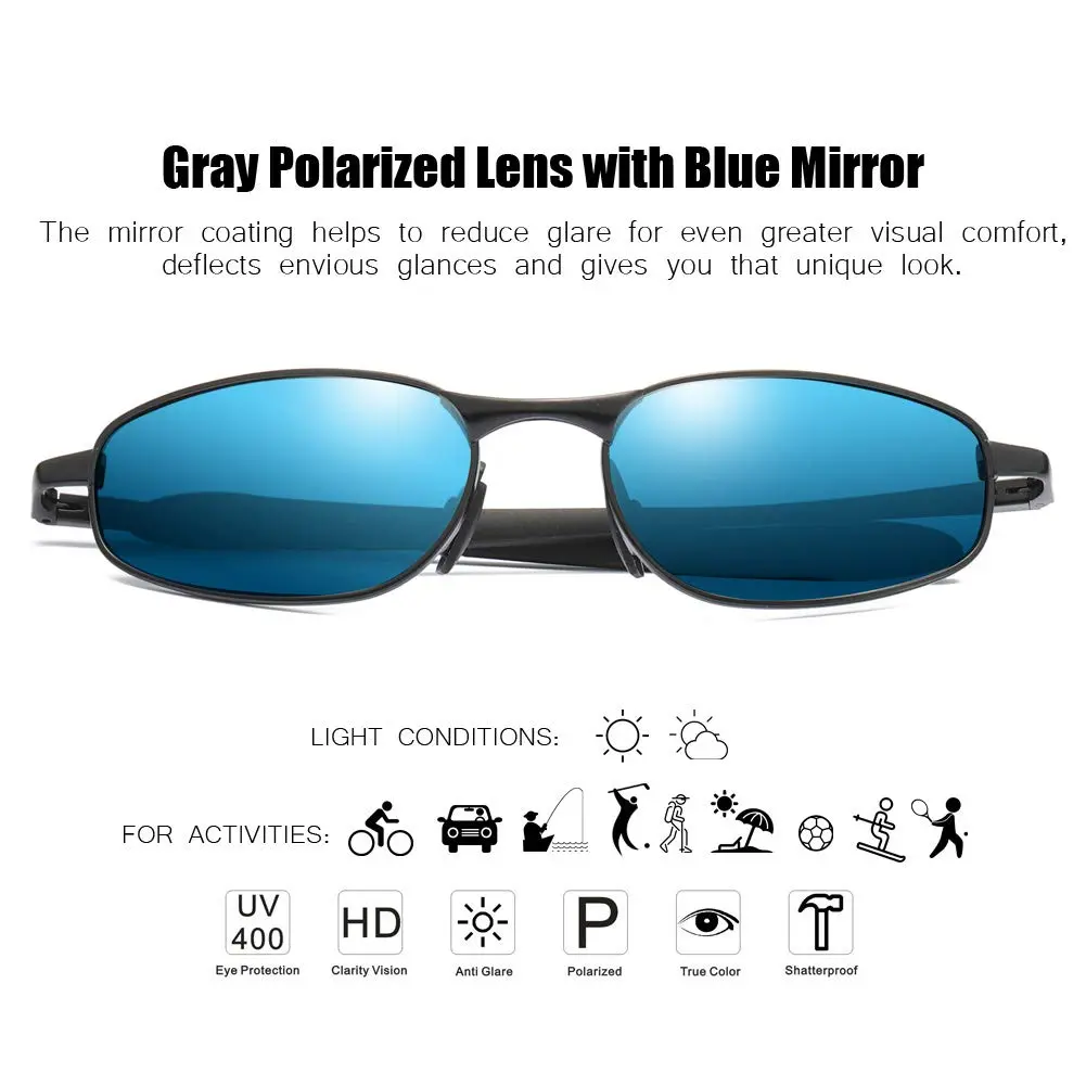 ZHILE Polarized Rectangular Sunglasses for Women, 53mm Lens Width | UV400 Protection - view 2
