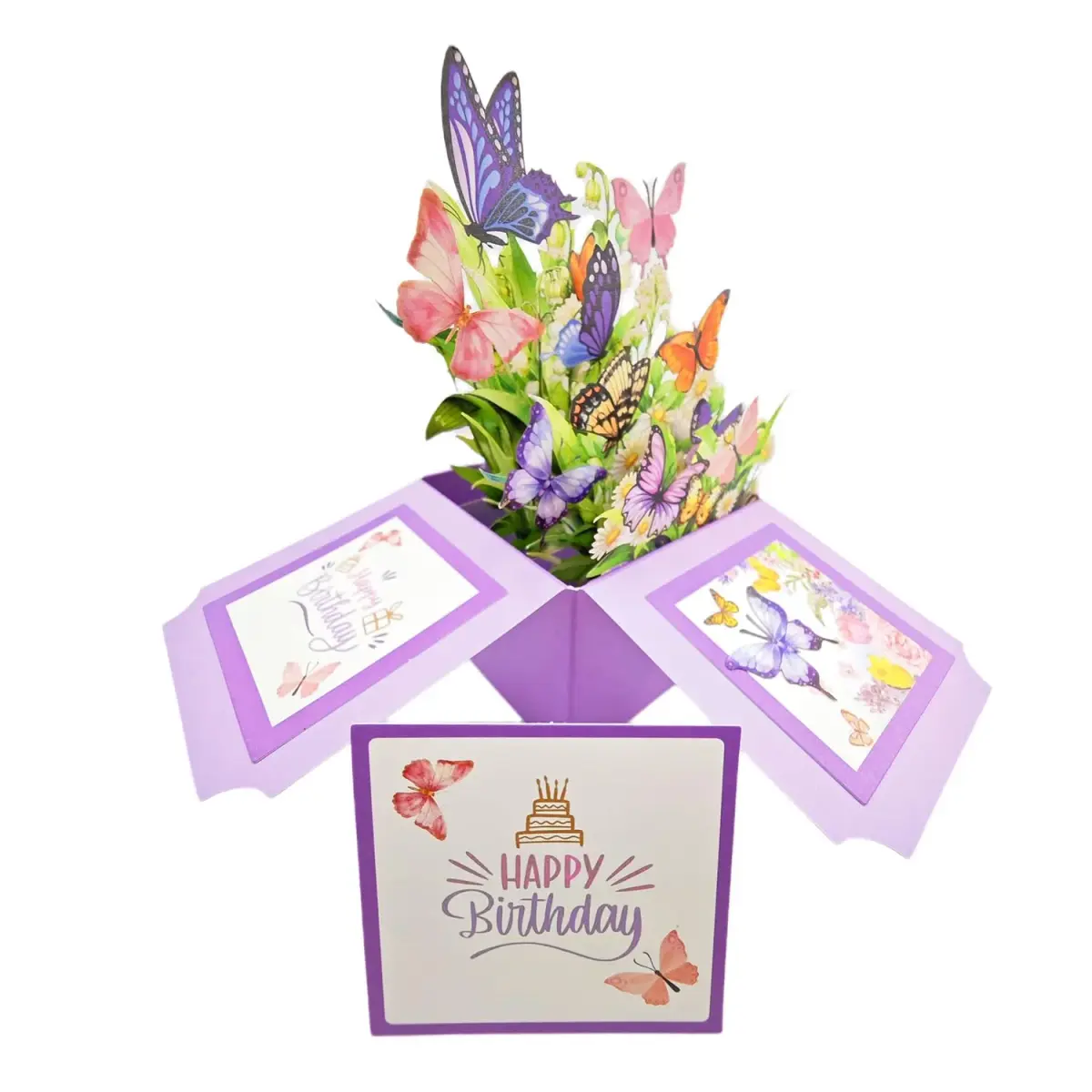Akeydeco 3D Pop Up Birthday Cards with Auto Play Colourful LED Lights & Music - view 4