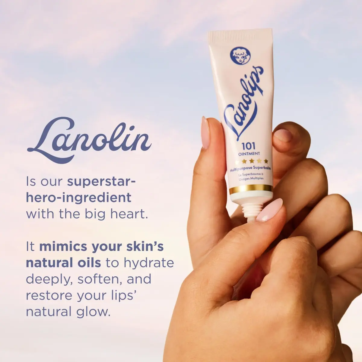 Lanolips 101 Ointment Multipurpose Balm 0.52 oz (15g) | Pure Lanolin for Dry Lips & Skin - view 5